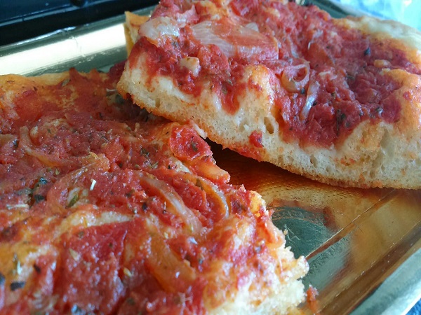 como preparar pizza siciliana